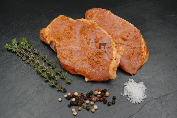 Produktfoto zu Rückensteaks vom Schwein, mariniert